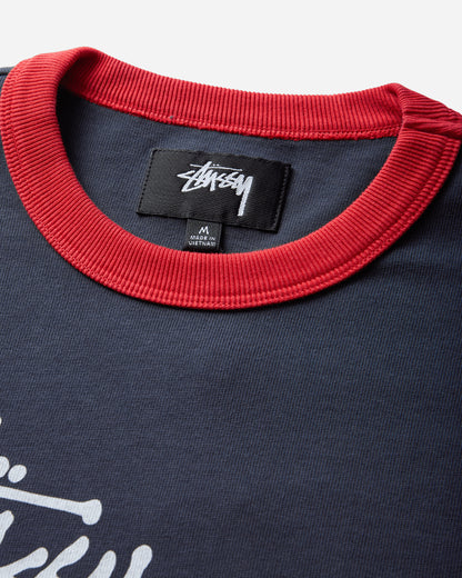 Stüssy Ls Ringer Tee Ink T-Shirts Longsleeve 1140400SJ 0864