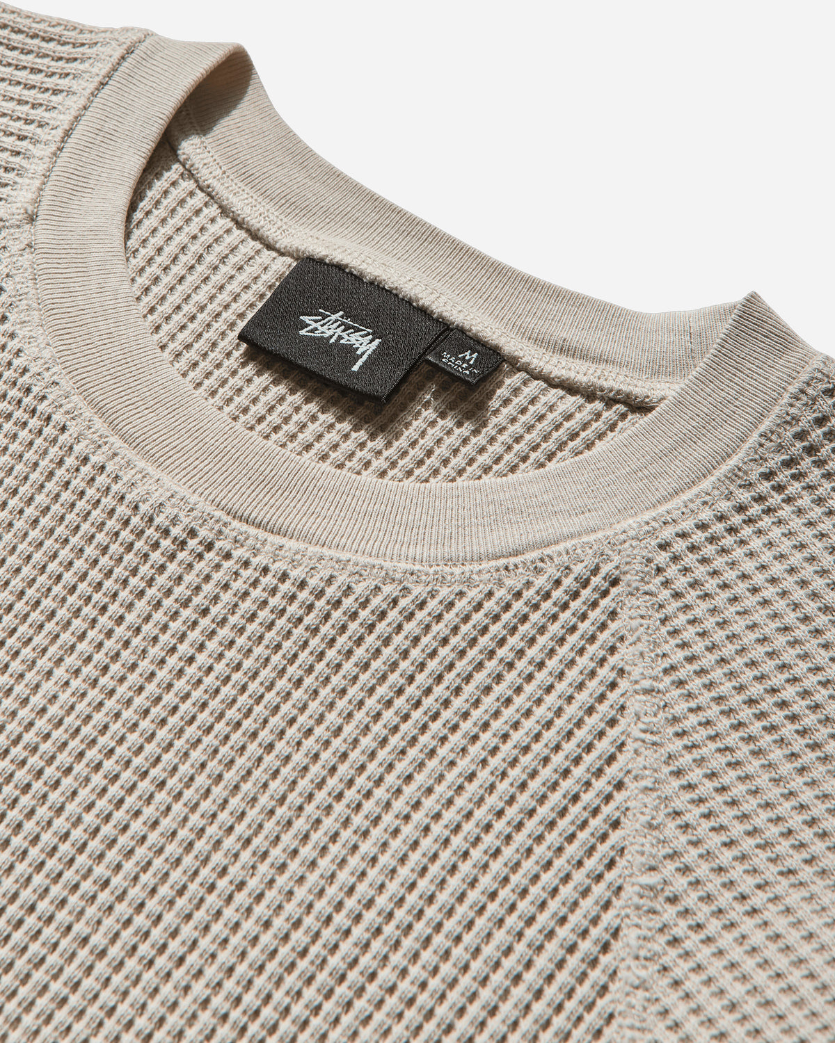 Stüssy Raglan Thermal Basic Stock Bone T-Shirts Longsleeve 1140356SJ 1207