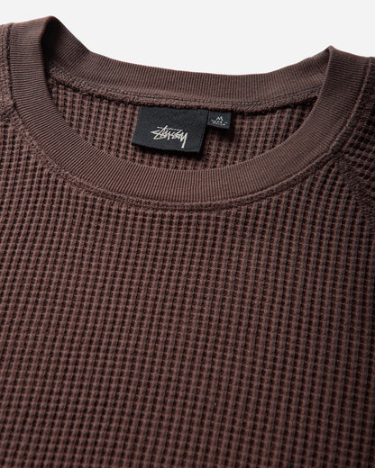 Stüssy Raglan Thermal Basic Stock Brown T-Shirts Longsleeve 1140356SJ 1001