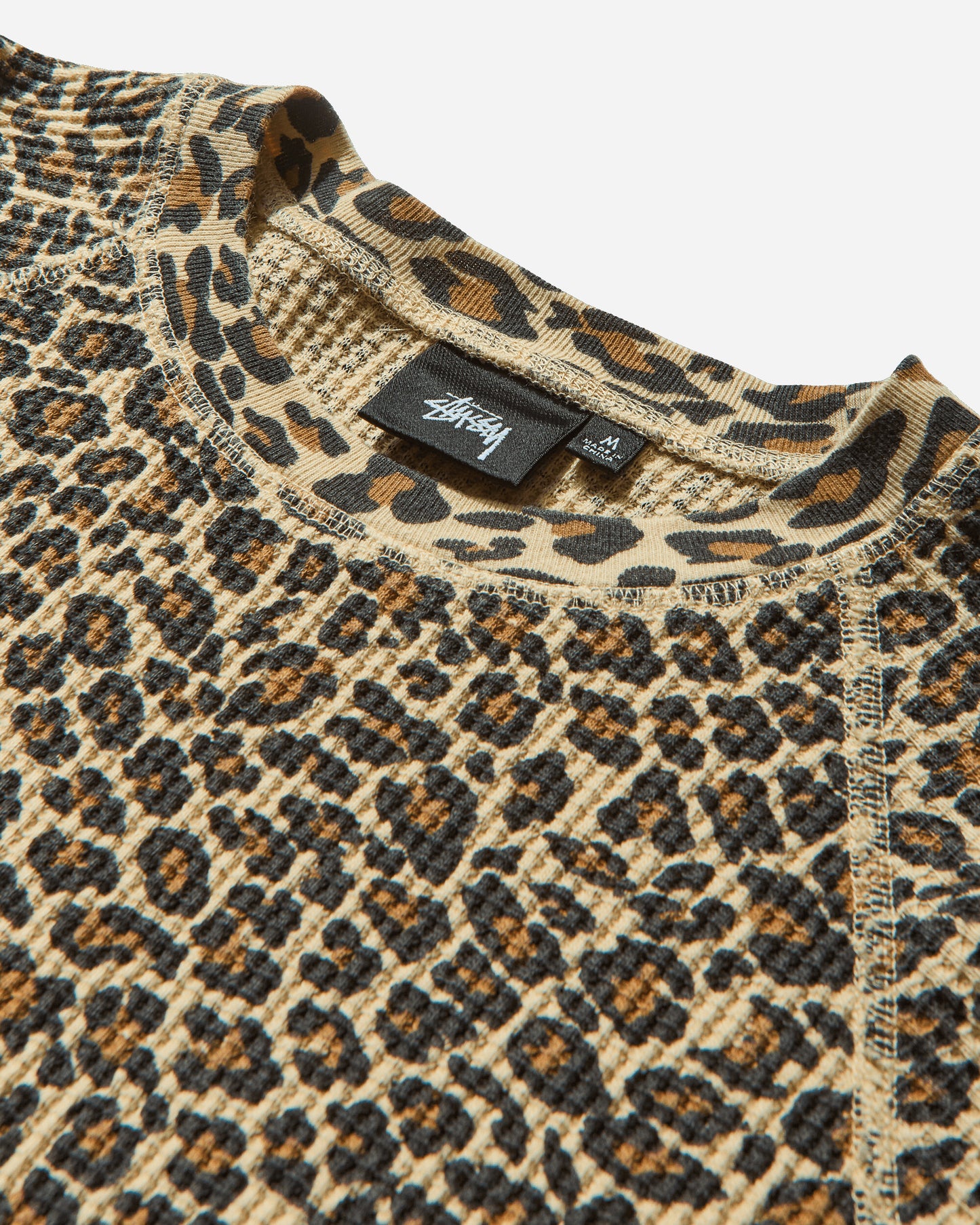 Stüssy Raglan Thermal Basic Stock Leopard T-Shirts Longsleeve 1140356 923
