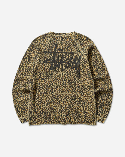 Stüssy Raglan Thermal Basic Stock Leopard T-Shirts Longsleeve 1140356 923