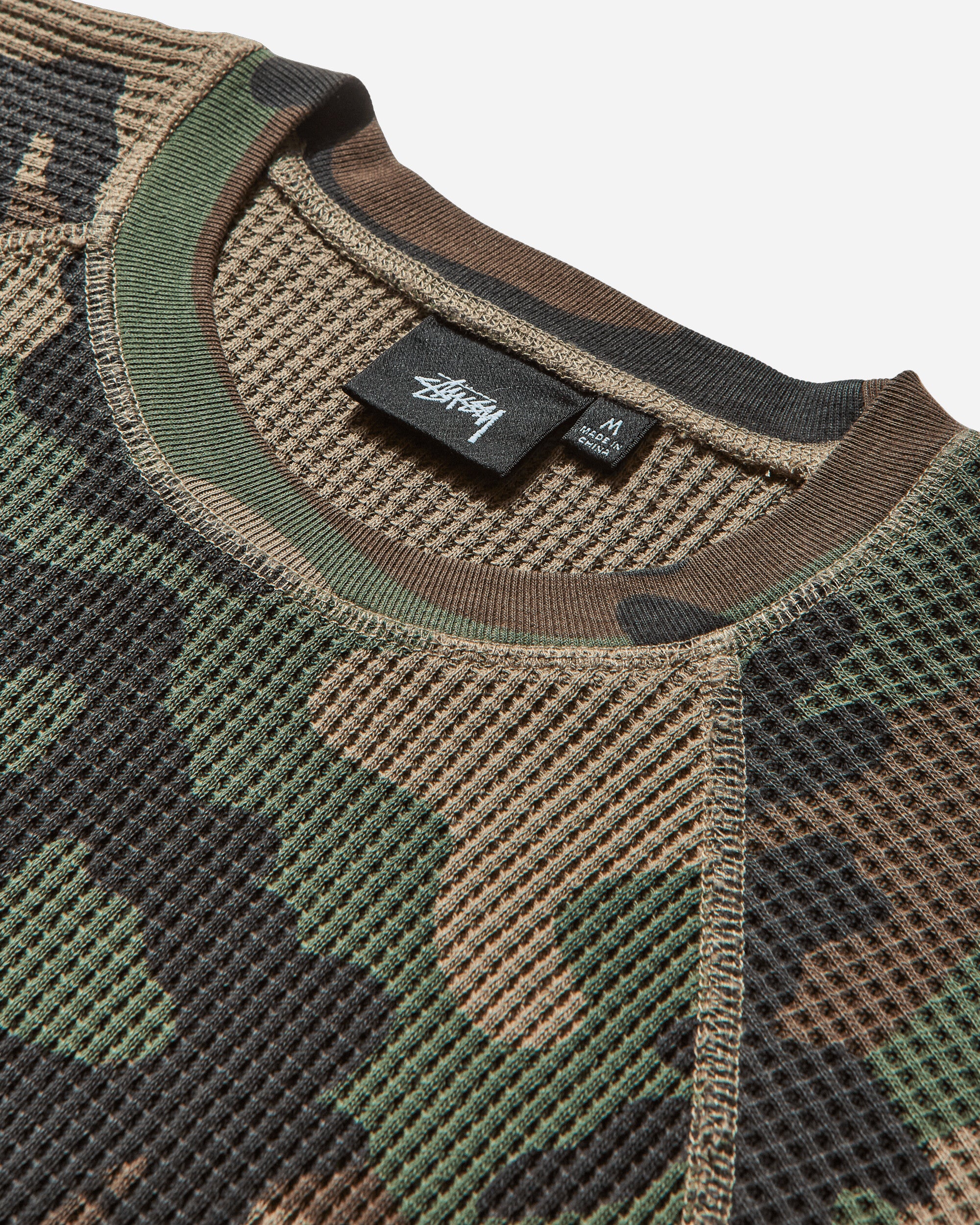 Stüssy Raglan Thermal Basic Stock Woodland Camo T-Shirts Longsleeve 1140356SJ 0423