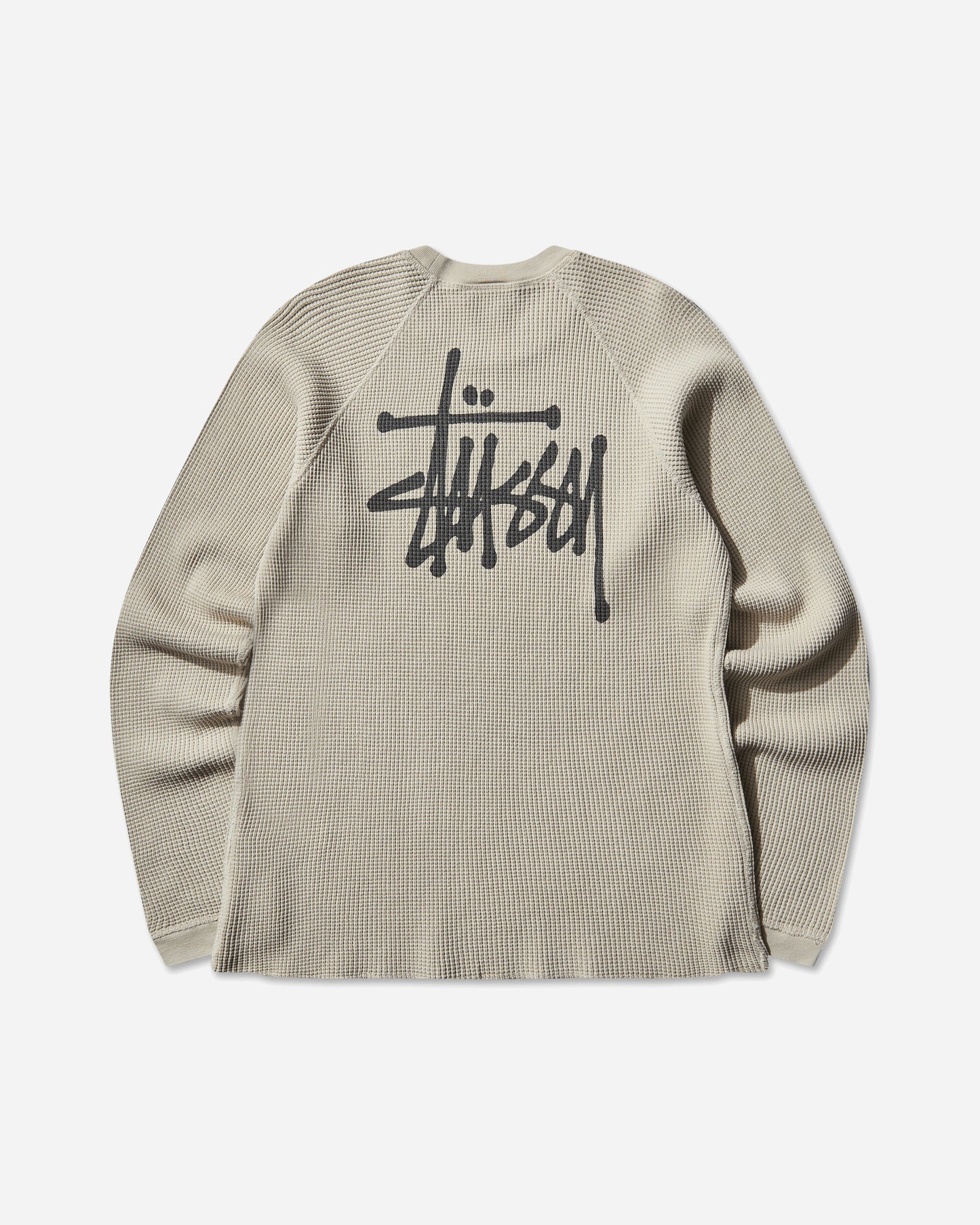 Stüssy Raglan Thermal Basic Stock Bone T-Shirts Longsleeve 1140356SJ 1207