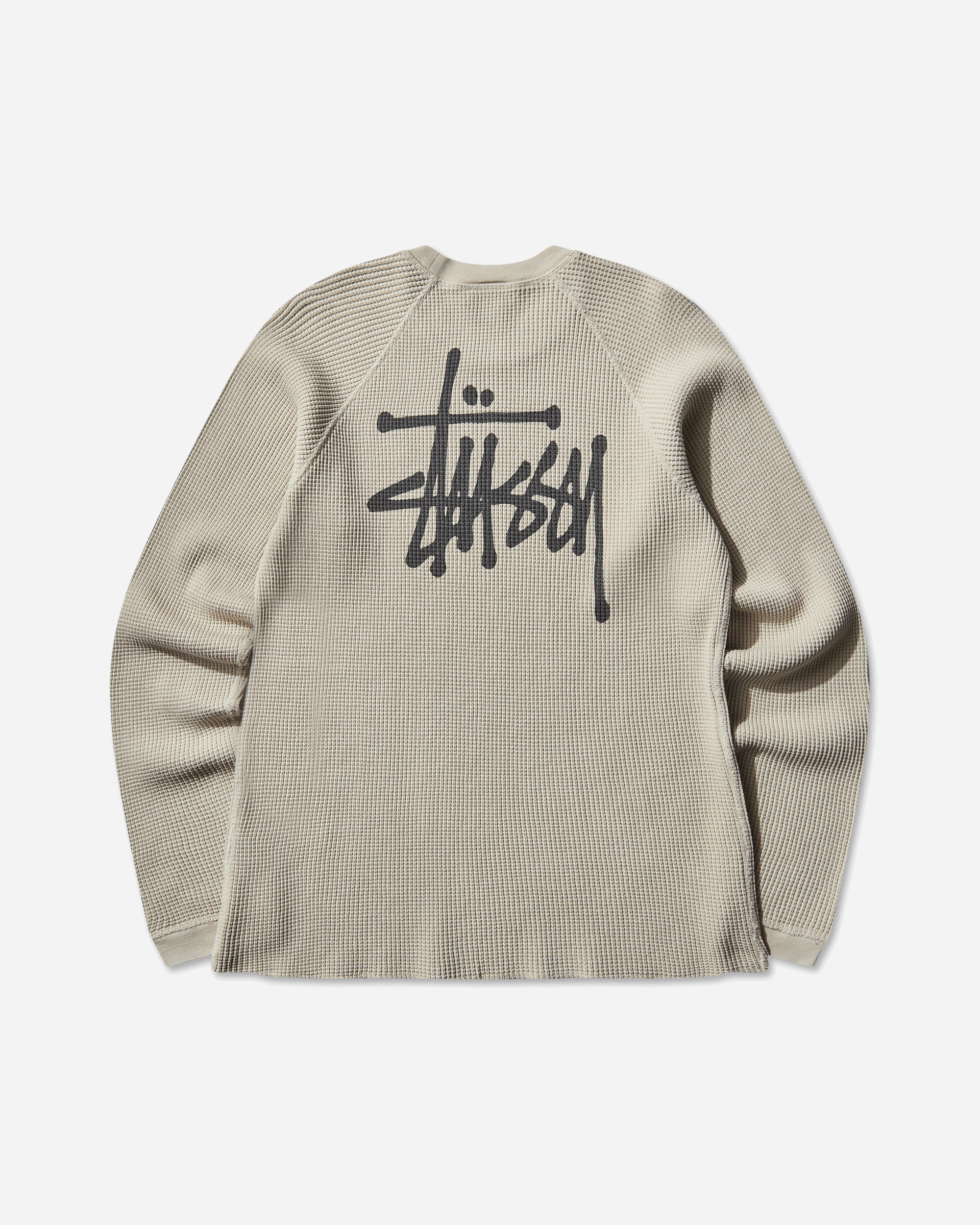 Stüssy Raglan Thermal Basic Stock Bone T-Shirts Longsleeve 1140356SJ 1207
