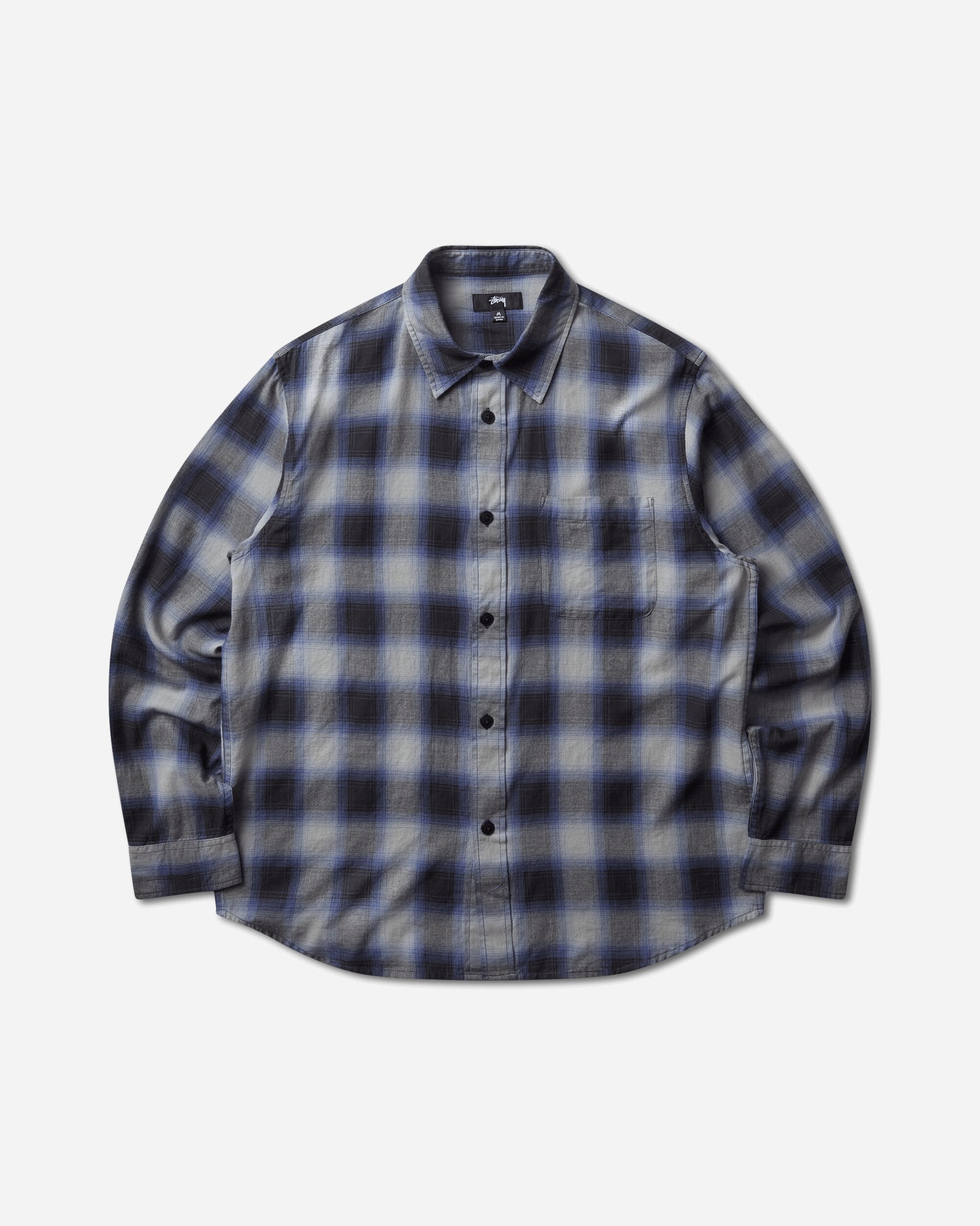 Stüssy Beach Ombre Plaid Shirt Black Shirts Longsleeve Shirt 1110391SJ 0001