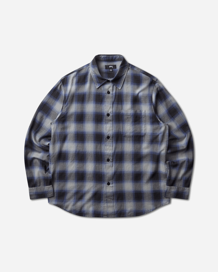 Stüssy Beach Ombre Plaid Shirt Black Shirts Longsleeve Shirt 1110391SJ 0001