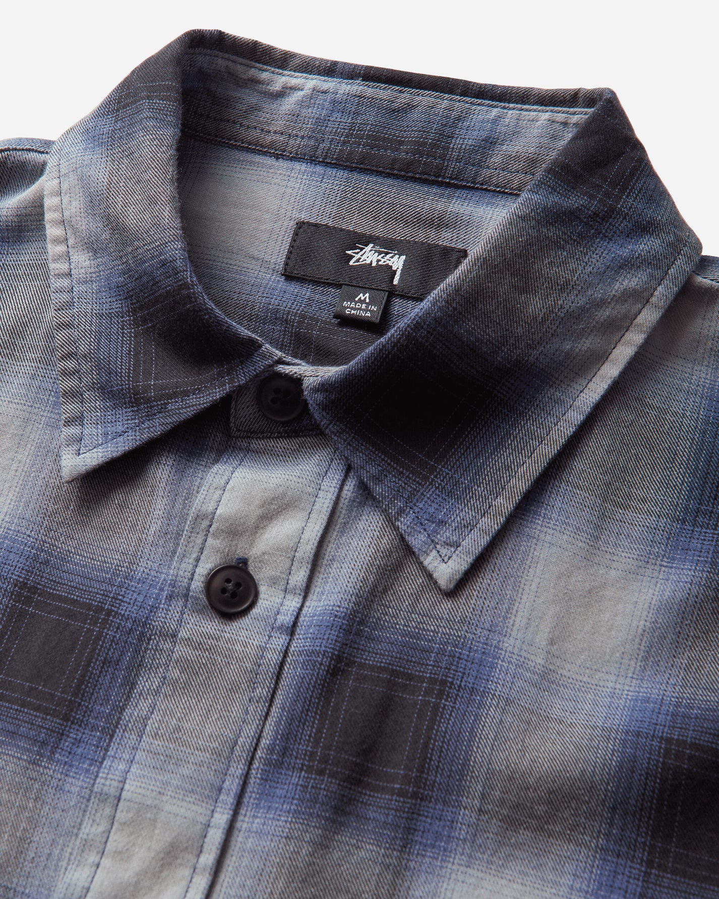 Stüssy Beach Ombre Plaid Shirt Black Shirts Longsleeve Shirt 1110391SJ 0001