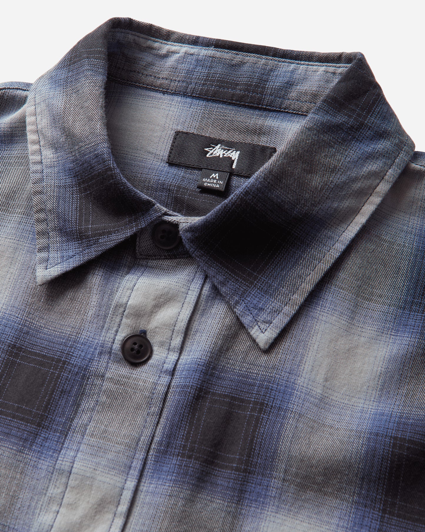 Stüssy Beach Ombre Plaid Shirt Black Shirts Longsleeve Shirt 1110391SJ 0001