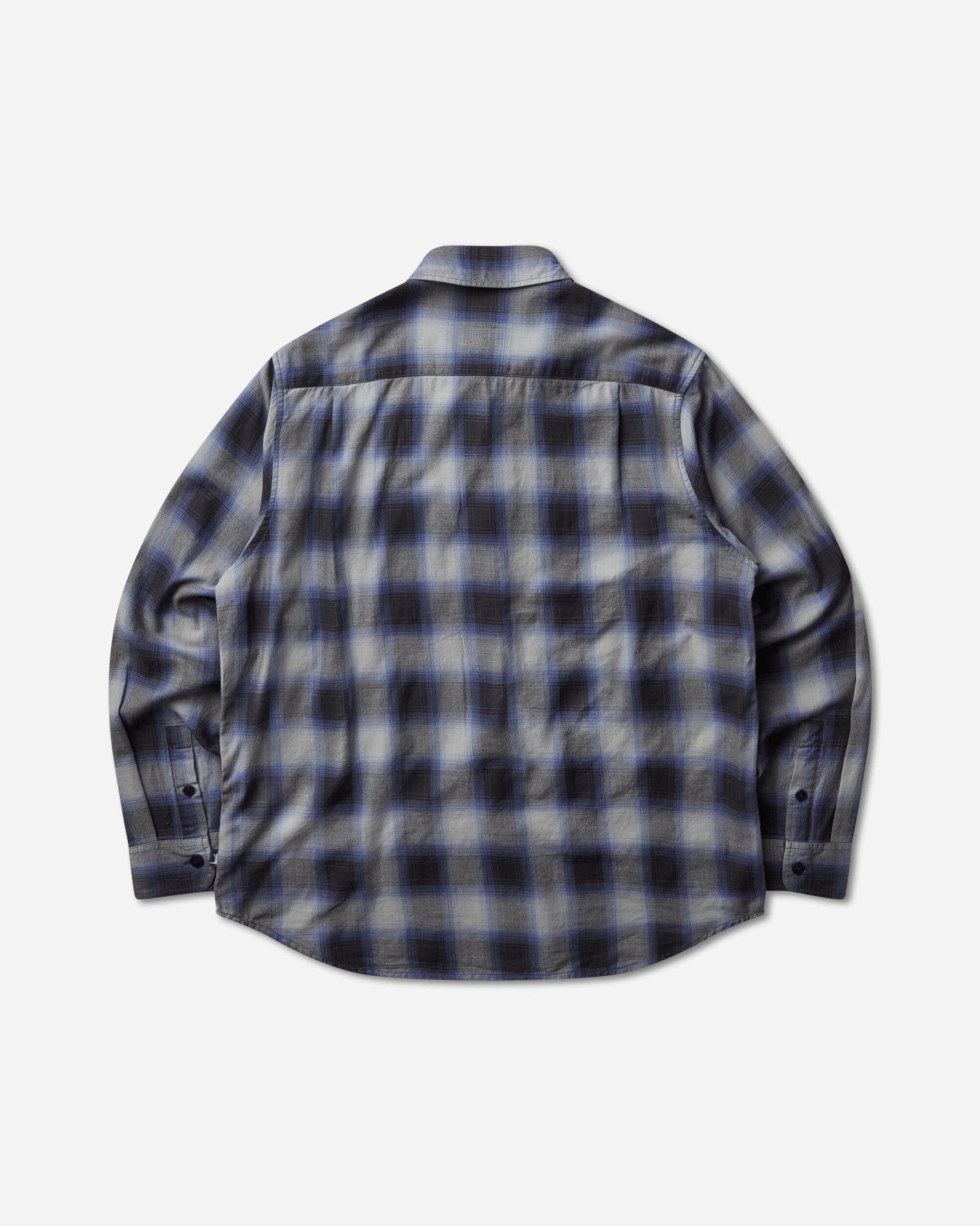 Stüssy Beach Ombre Plaid Shirt Black Shirts Longsleeve Shirt 1110391SJ 0001