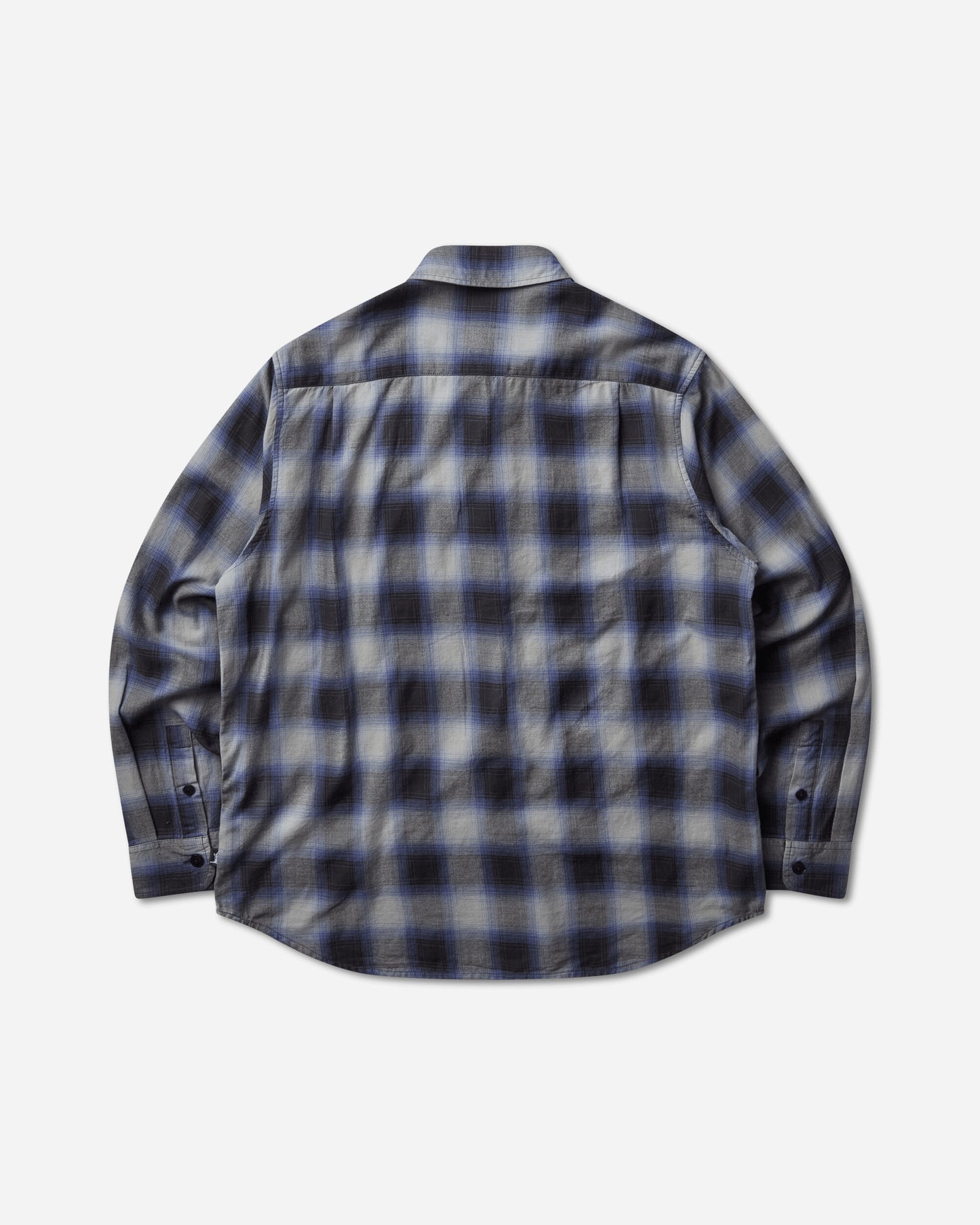Stüssy Beach Ombre Plaid Shirt Black Shirts Longsleeve Shirt 1110391SJ 0001
