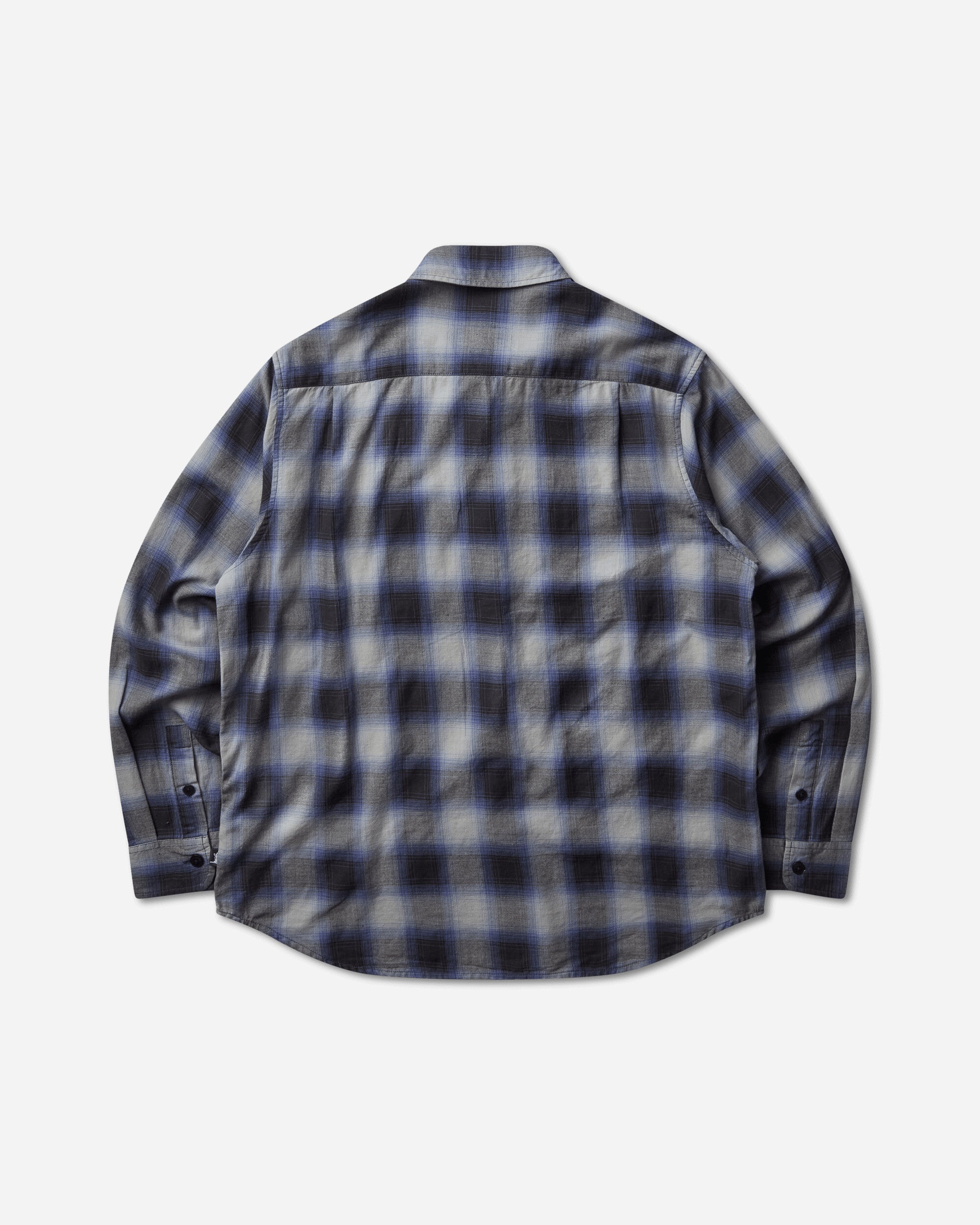 Stüssy Beach Ombre Plaid Shirt Black Shirts Longsleeve Shirt 1110391SJ 0001