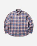 Stüssy Beach Ombre Plaid Shirt Blue Shirts Longsleeve Shirt 1110391SJ 0801