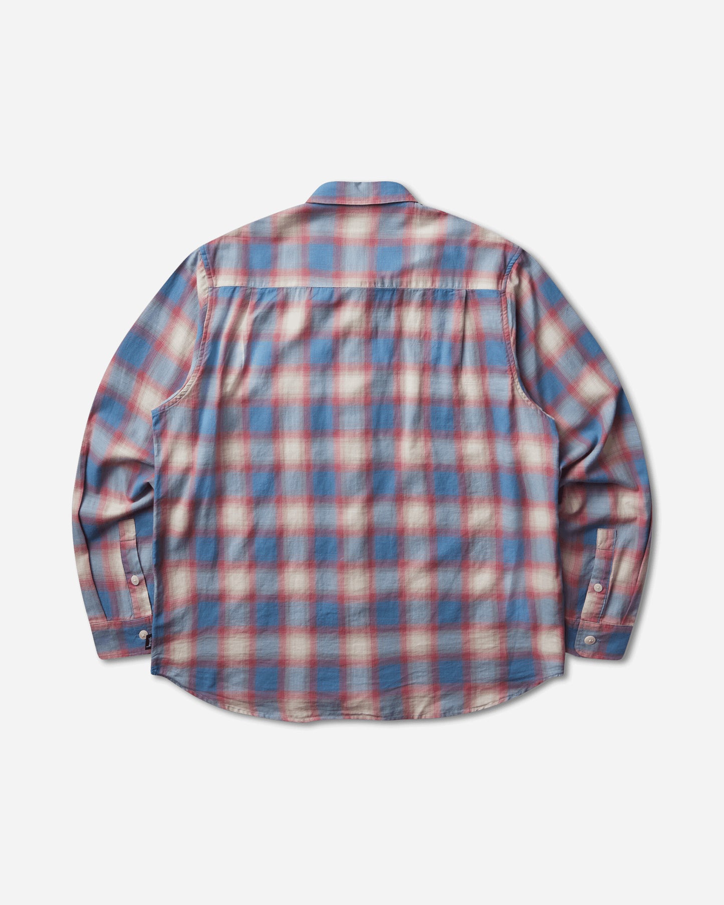 Stüssy Beach Ombre Plaid Shirt Blue Shirts Longsleeve Shirt 1110391SJ 0801