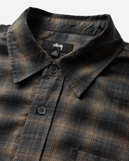 Stüssy Matthew Plaid Shirt Sd Brown Shirts Longsleeve Shirt 1110368SJ 1001