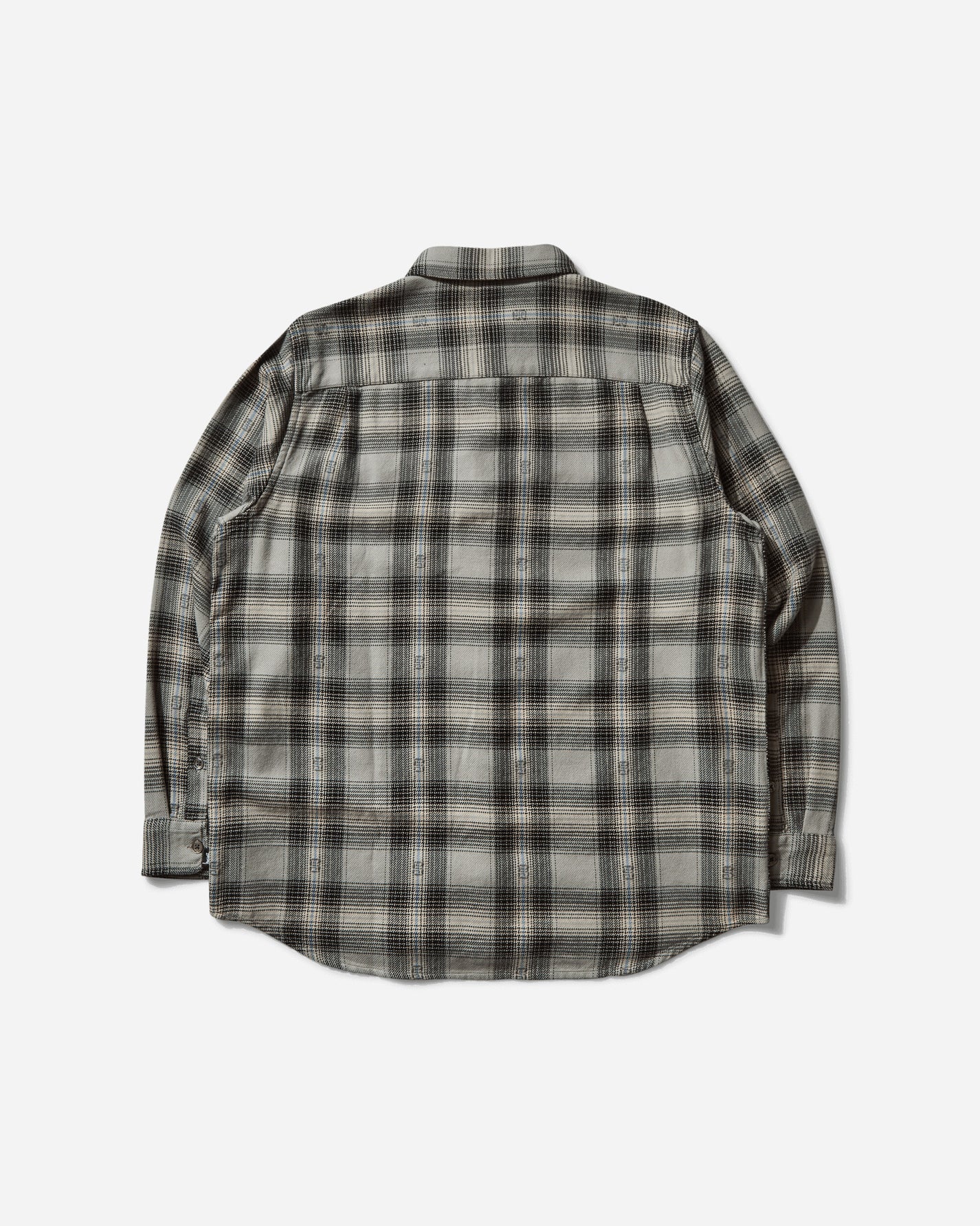 Stüssy Motif Plaid Shirt Grey Shirts Longsleeve Shirt 1110352 0008