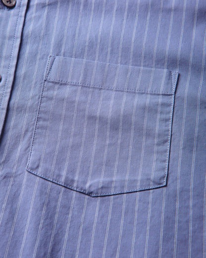 Stüssy Oxford Ls Shirt Blue Stripe Shirts Longsleeve Shirt 1110364SJ 0980