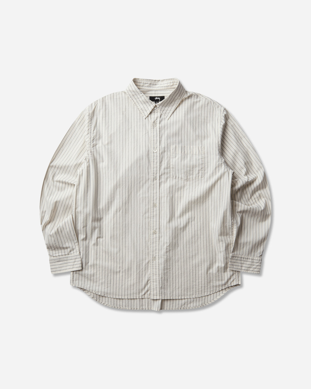 Stüssy Standard Ls Shirt Natural Stripe Shirts Longsleeve Shirt 1110388SJ 3532