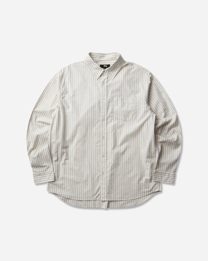 Stüssy Standard Ls Shirt Natural Stripe Shirts Longsleeve Shirt 1110388SJ 3532