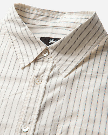 Stüssy Standard Ls Shirt Natural Stripe Shirts Longsleeve Shirt 1110388SJ 3532