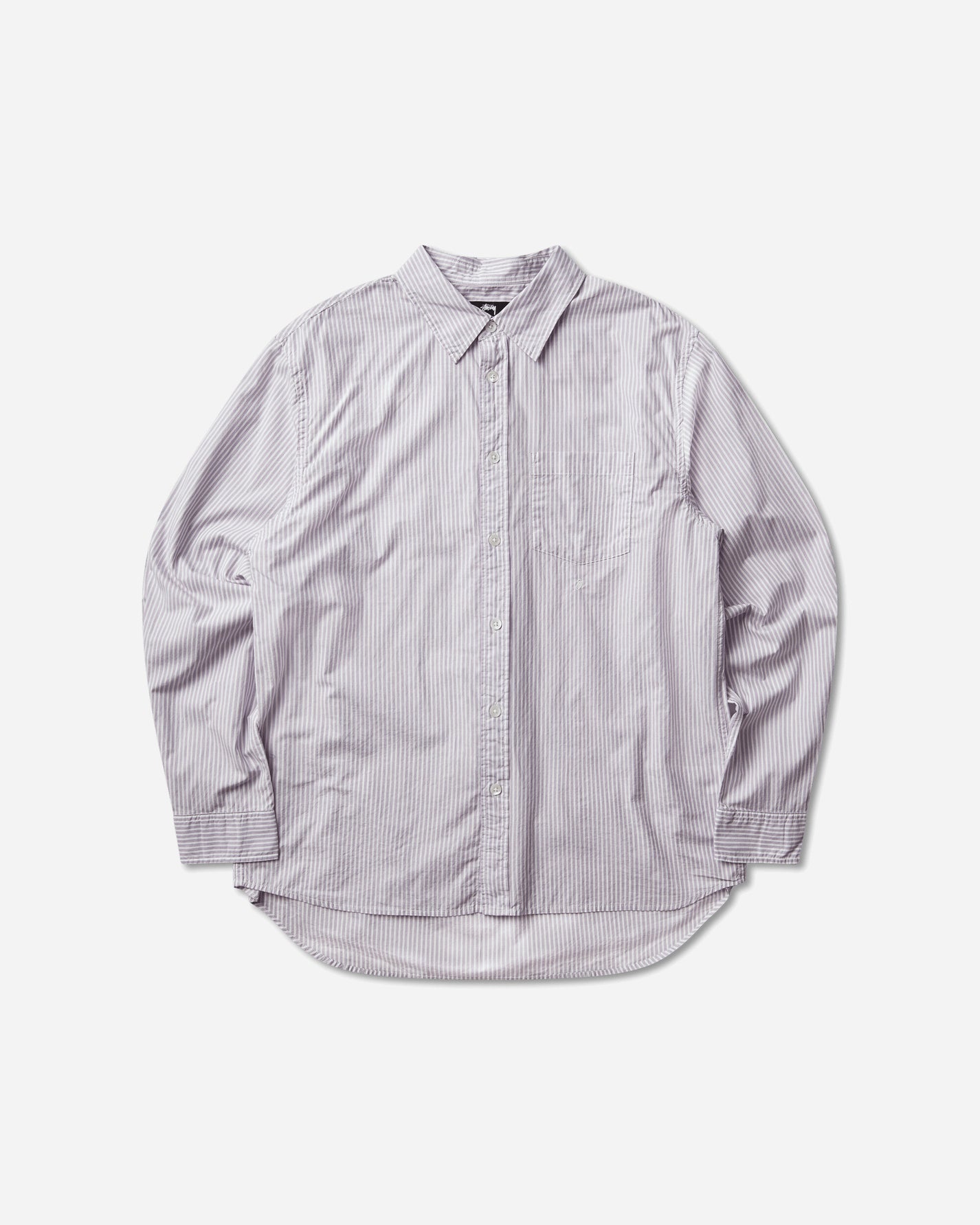 Stüssy Standard Ls Shirt Purple Stripe Shirts Longsleeve Shirt 1110388SJ 3531