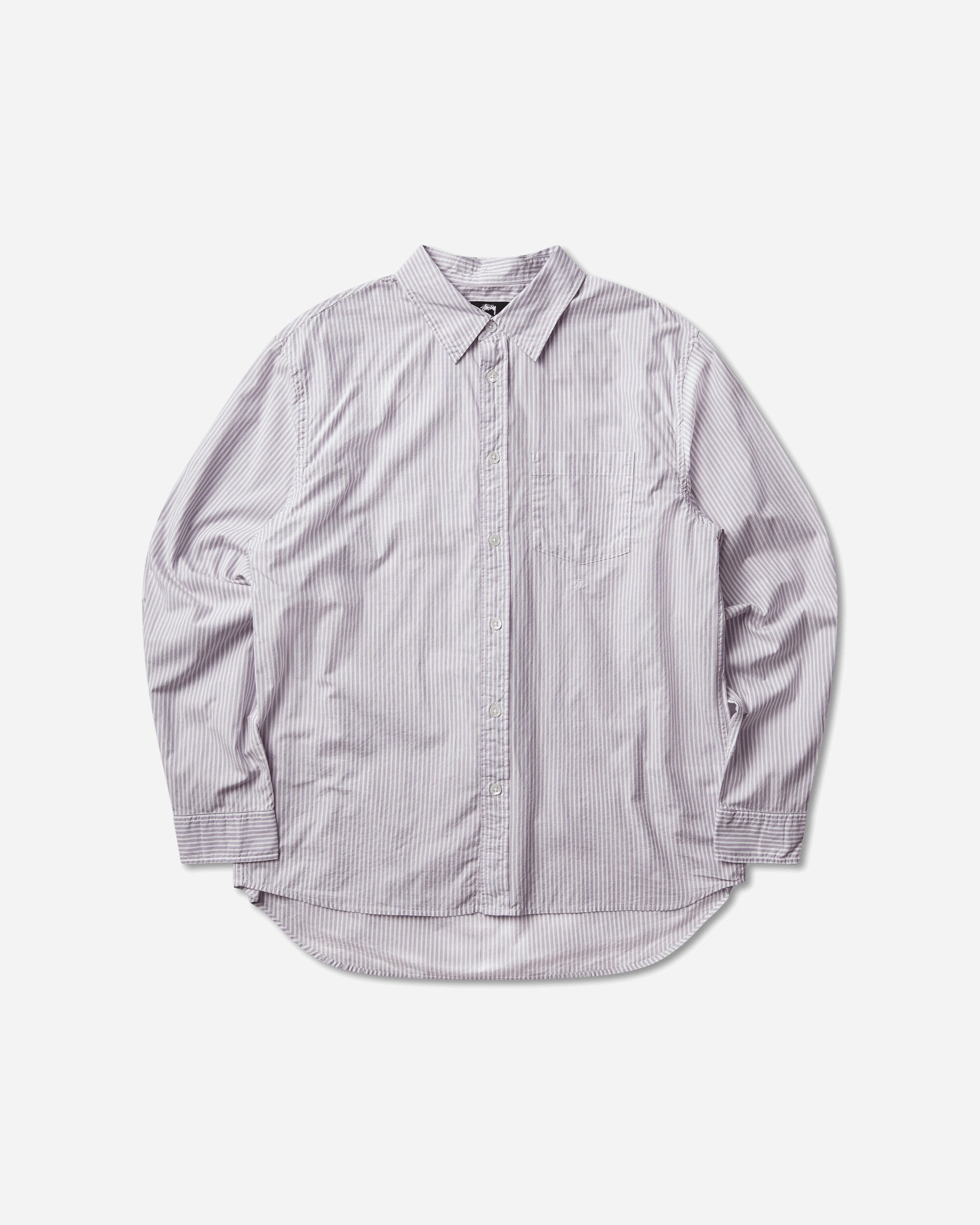 Stüssy Standard Ls Shirt Purple Stripe Shirts Longsleeve Shirt 1110388SJ 3531