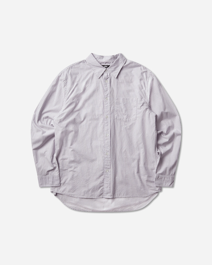 Stüssy Standard Ls Shirt Purple Stripe Shirts Longsleeve Shirt 1110388SJ 3531