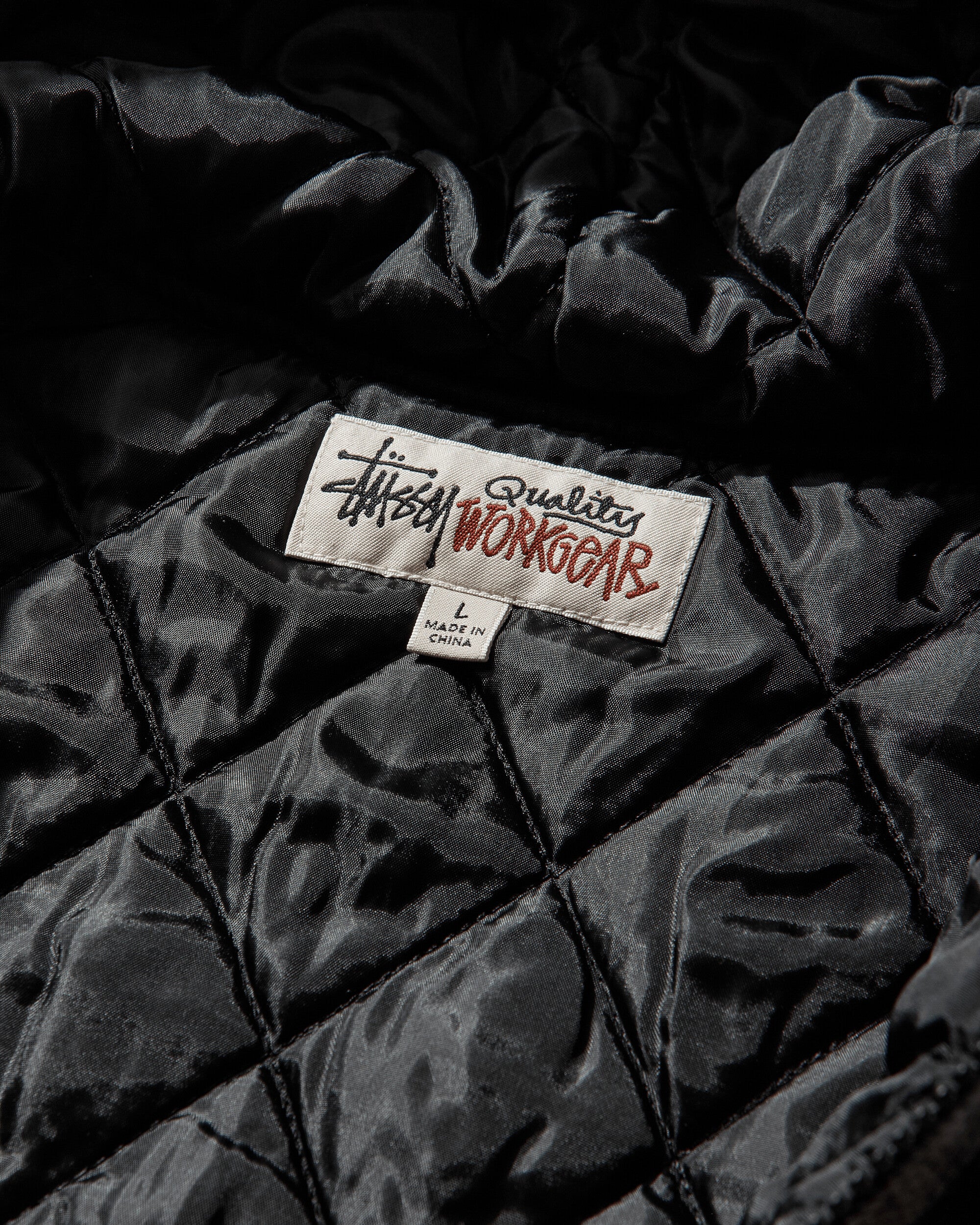 Stüssy Zip Hooded Plaid Shirt Charcoal Shirts Longsleeve Shirt 1110381SJ 0002