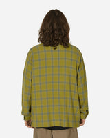 Stüssy Zip Shirt Twisted Yarn Plaid Green Shirts Overshirt 1110327 0401