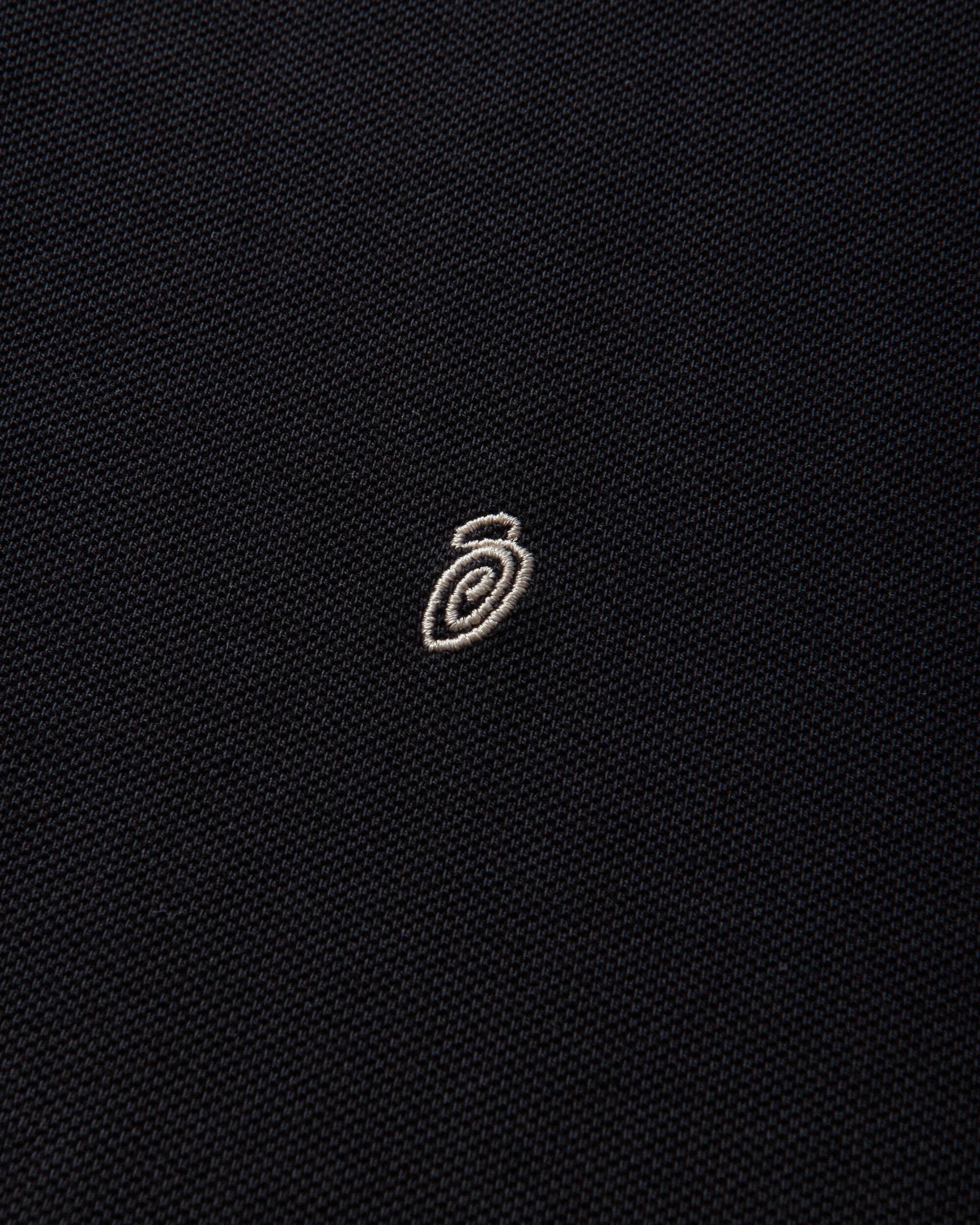 Stüssy Classic Pique Polo Black T-Shirts Polo 1140367SJ 0001