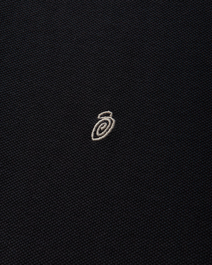 Stüssy Classic Pique Polo Black T-Shirts Polo 1140367SJ 0001