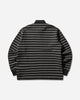 Stüssy Pin Striped Rugby Black T-Shirts Polo 1140372SJ 0001