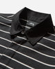 Stüssy Pin Striped Rugby Black T-Shirts Polo 1140372SJ 0001