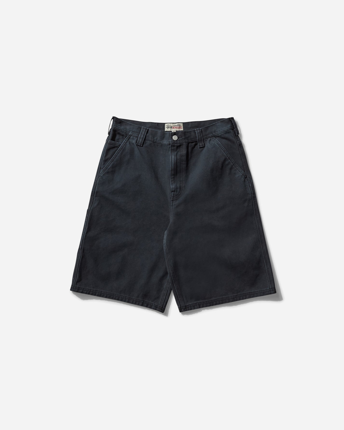 Stüssy Work Short Washed Canvas Black Shorts Short 112327 0001