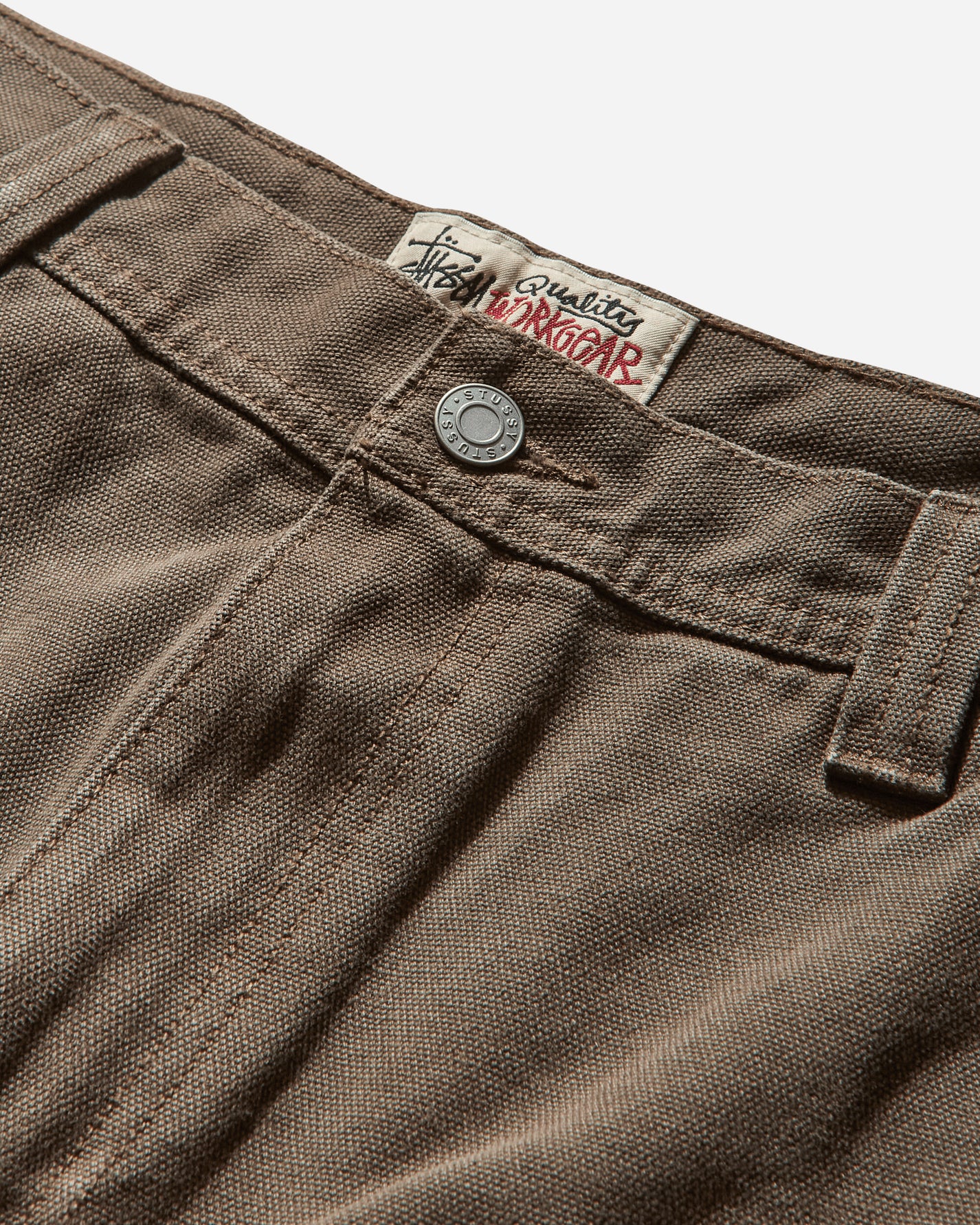 Stüssy Work Short Washed Canvas Brown Shorts Short 112327 1001