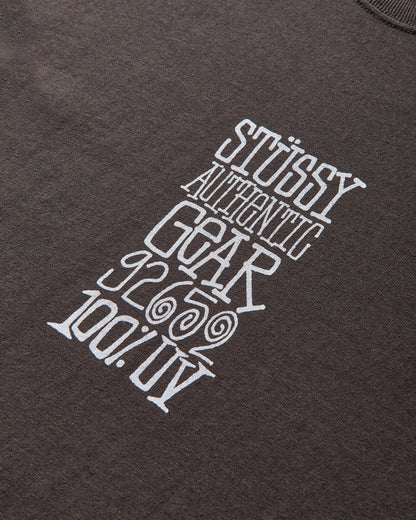 Stüssy Authentic Gear Pig. Dyed Tee Faded Black T-Shirts Shortsleeve 1905124 0090