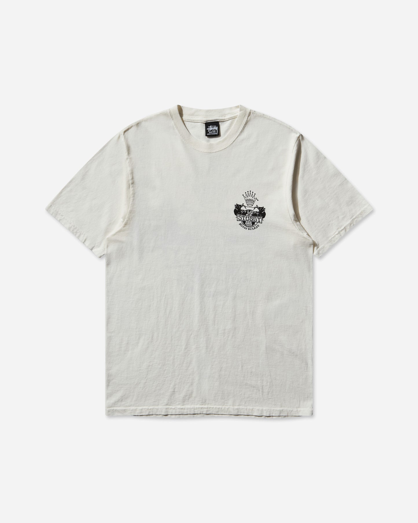 Stüssy Built To Last Pig. Dyed Tee Natural T-Shirts Shortsleeve 1905125 1002