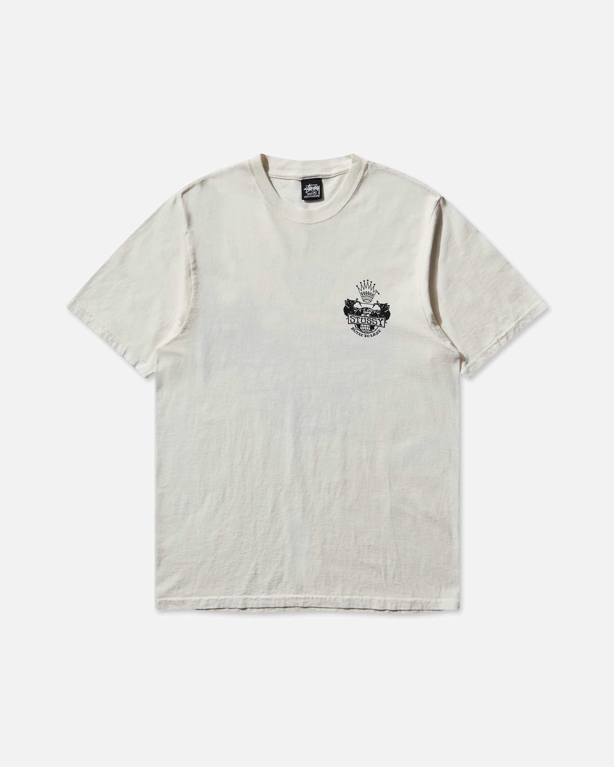 Stüssy Built To Last Pig. Dyed Tee Natural T-Shirts Shortsleeve 1905125 1002