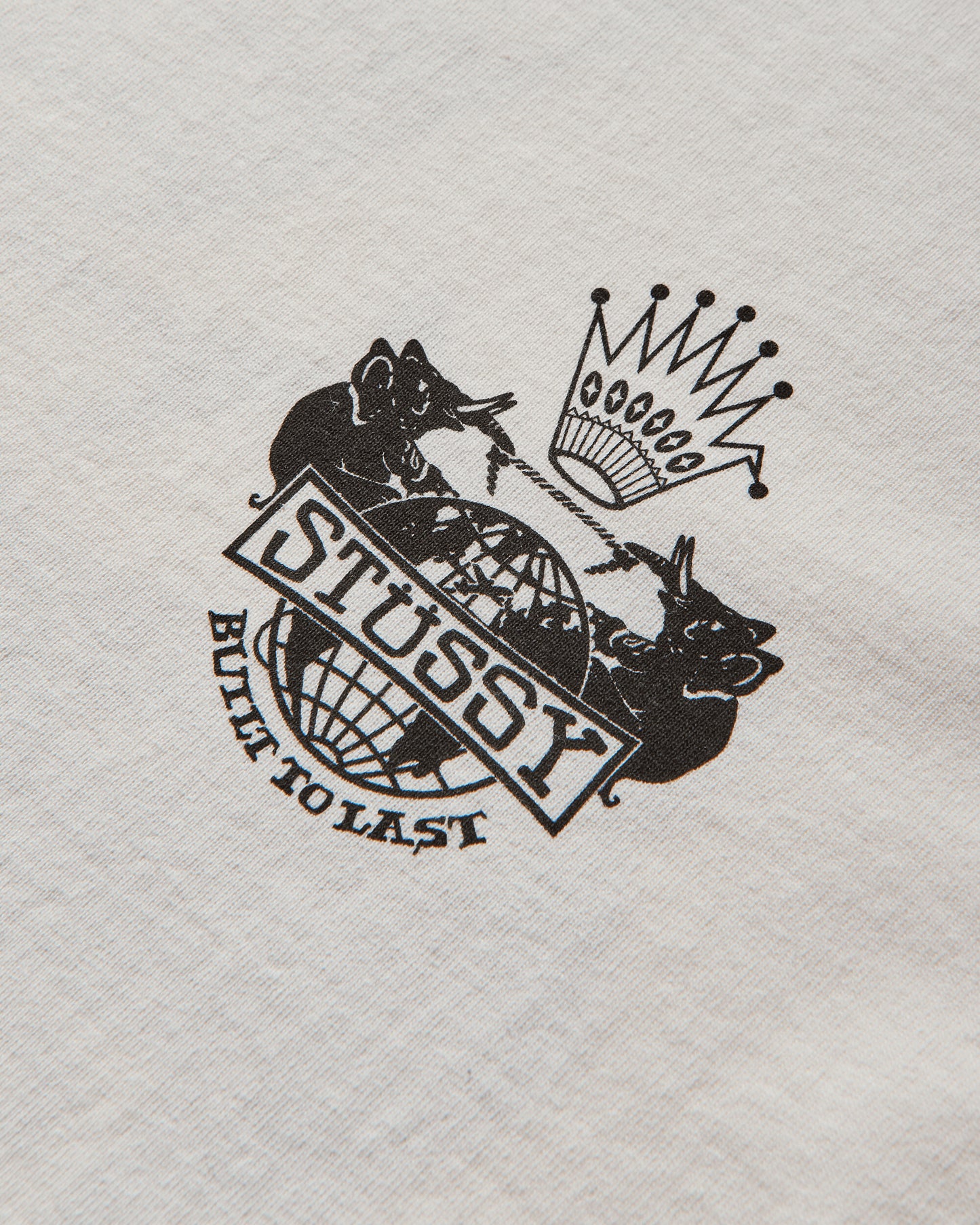 Stüssy Built To Last Pig. Dyed Tee Natural T-Shirts Shortsleeve 1905125 1002