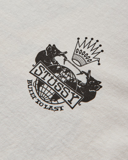 Stüssy Built To Last Pig. Dyed Tee Natural T-Shirts Shortsleeve 1905125 1002