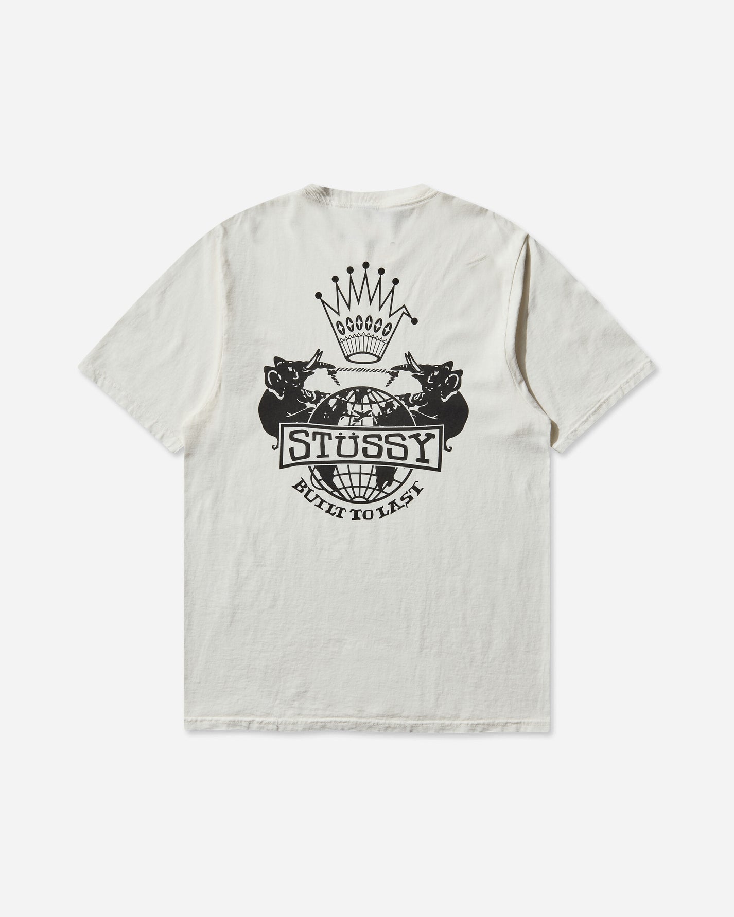 Stüssy Built To Last Pig. Dyed Tee Natural T-Shirts Shortsleeve 1905125 1002