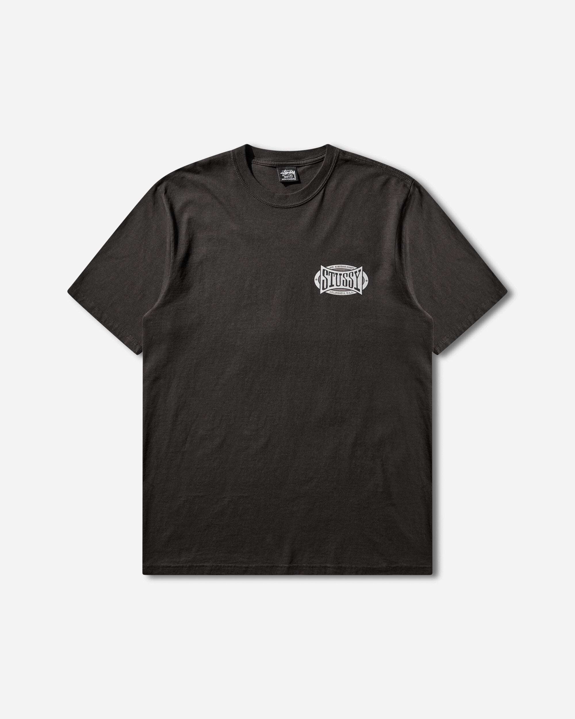 Stüssy Champion Oval Pig. Dyed Tee Faded Black T-Shirts Shortsleeve 1905144SJ 0090