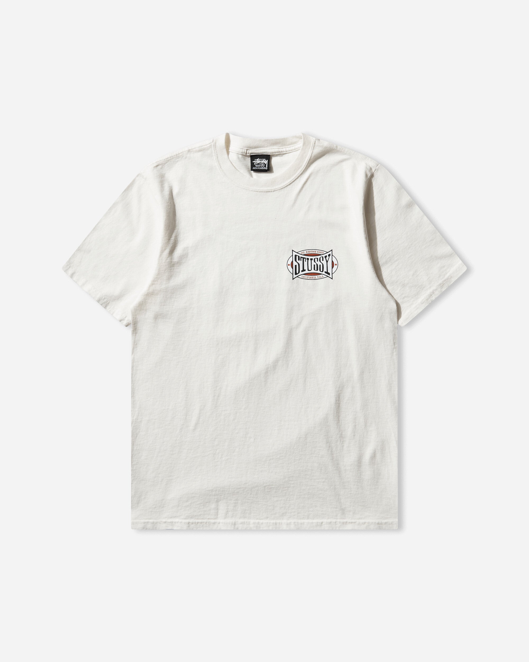 Stüssy Champion Oval Pig. Dyed Tee Natural T-Shirts Shortsleeve 1905144SJ 1002