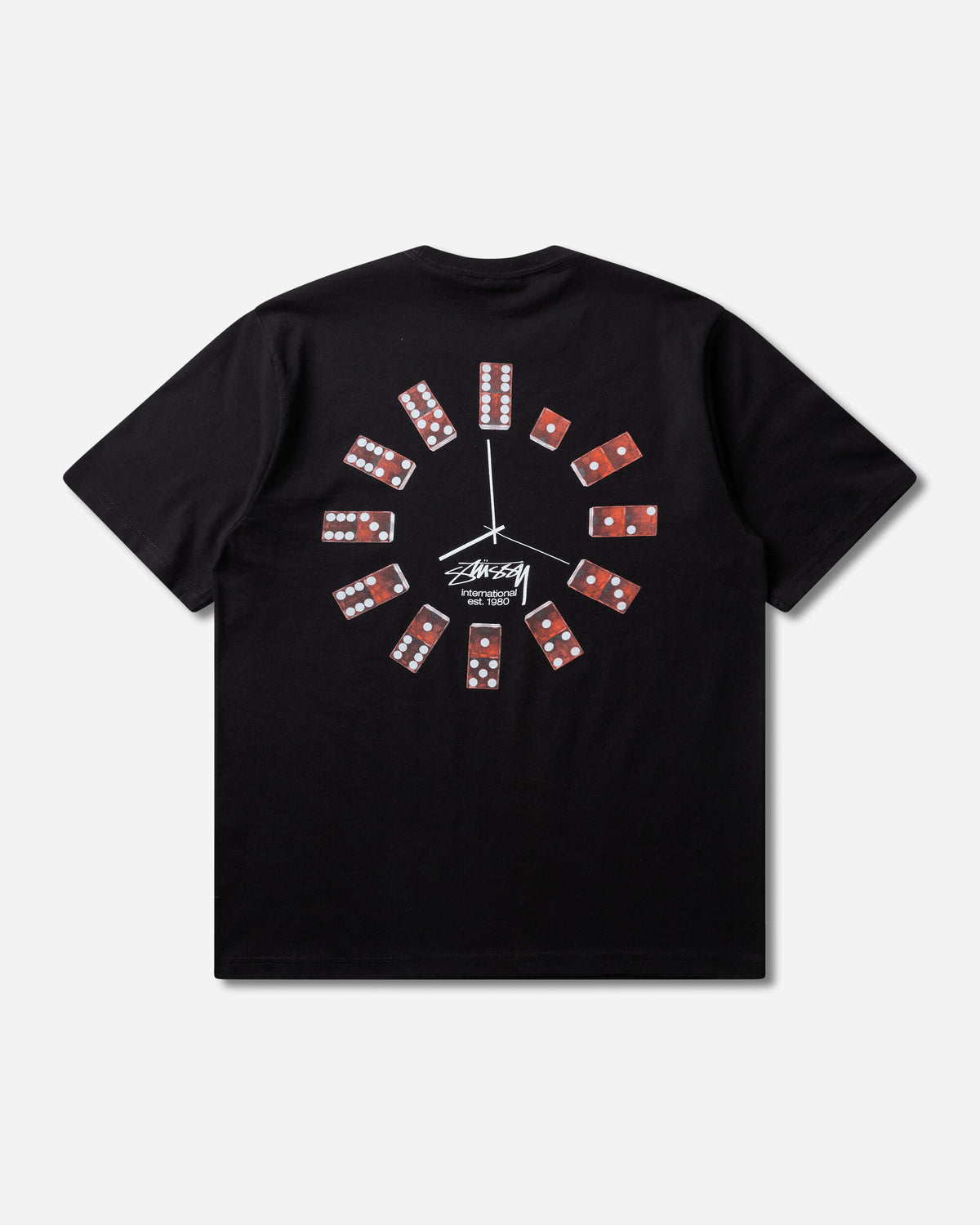 Stüssy Dice Clock Tee Black T-Shirts Shortsleeve 1905202SJ BLACK