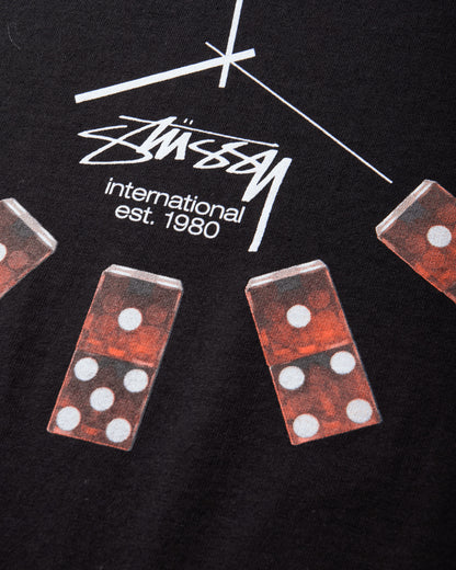 Stüssy Dice Clock Tee Black T-Shirts Shortsleeve 1905202SJ BLACK