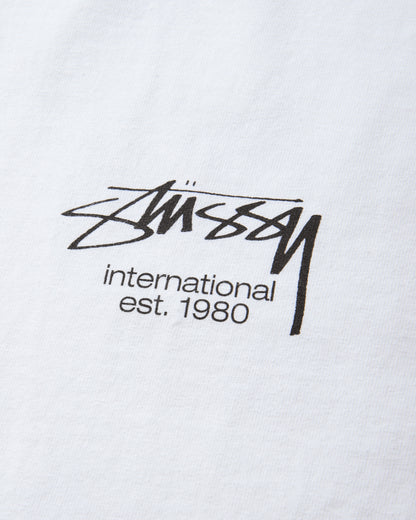 Stüssy Dice Clock Tee White T-Shirts Shortsleeve 1905202SJ WHITE