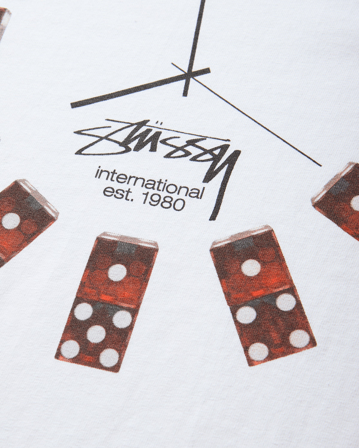 Stüssy Dice Clock Tee White T-Shirts Shortsleeve 1905202SJ WHITE
