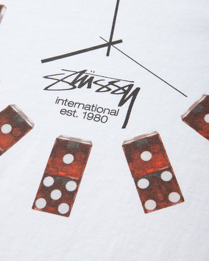 Stüssy Dice Clock Tee White T-Shirts Shortsleeve 1905202SJ WHITE