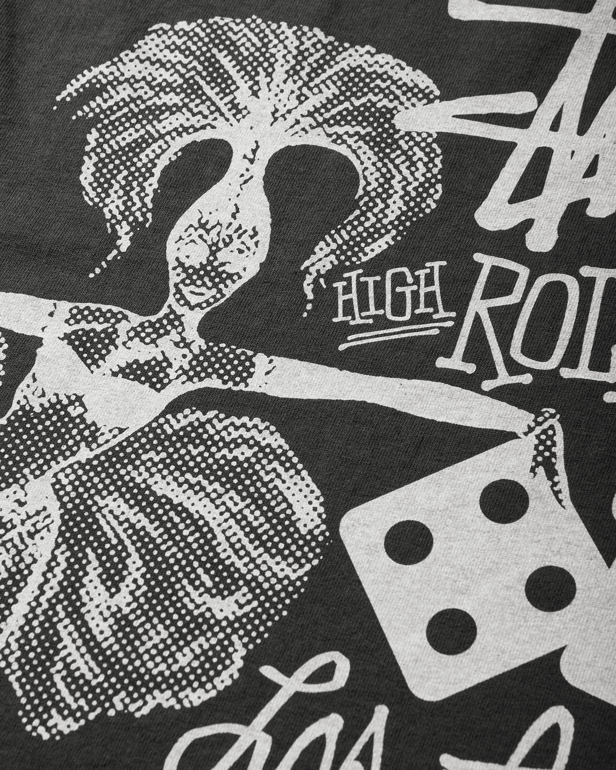 Stüssy High Rollers Pig. Dyed Tee Faded Black T-Shirts Shortsleeve 1905200SJ FADED BLACK