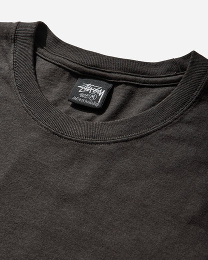 Stüssy Surf Size Pig Dyed Tee Faded Black T-Shirts Shortsleeve 1905180SJ 0090