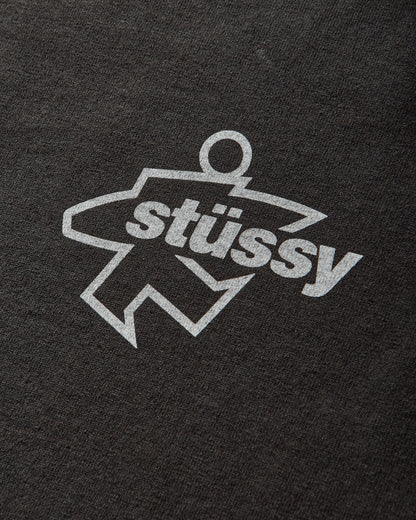 Stüssy Surf Size Pig Dyed Tee Faded Black T-Shirts Shortsleeve 1905180SJ 0090